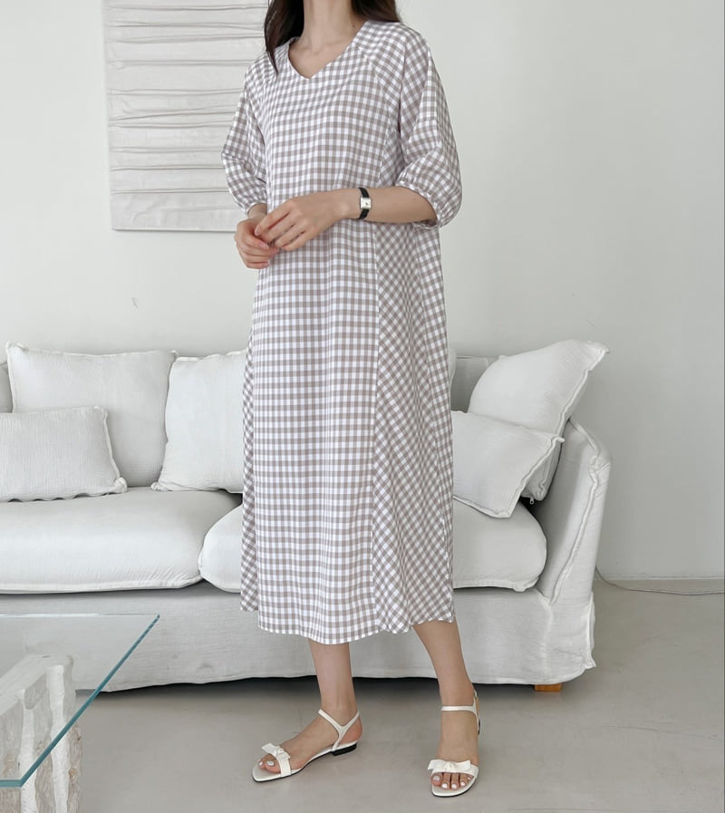 Mu - Korean Women Fashion - #momslook - Chess One-piece - 7
