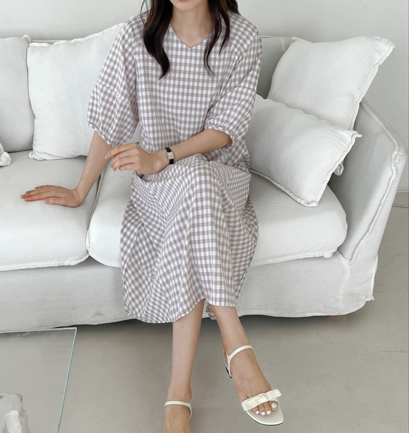 Mu - Korean Women Fashion - #momslook - Chess One-piece - 9