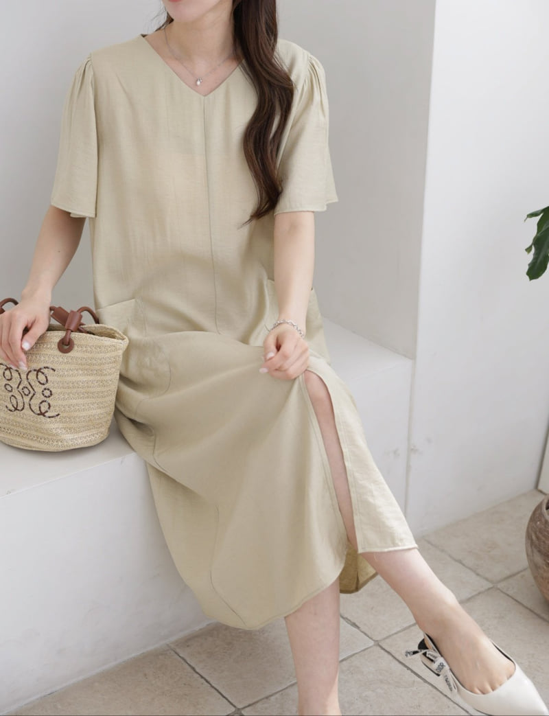 Mu - Korean Women Fashion - #momslook - Dongmi Linen One-piece - 8