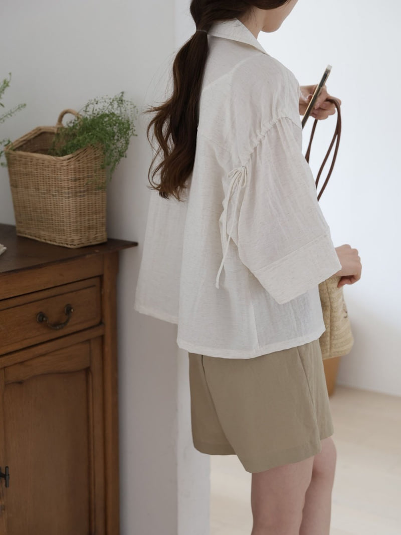 Mu - Korean Women Fashion - #momslook - Mot Linen Jacket Shirt - 5