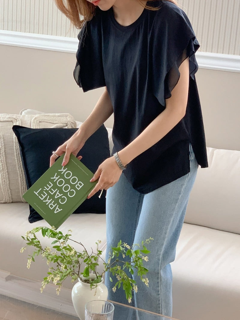 Mu - Korean Women Fashion - #momslook - Cami Tee - 12
