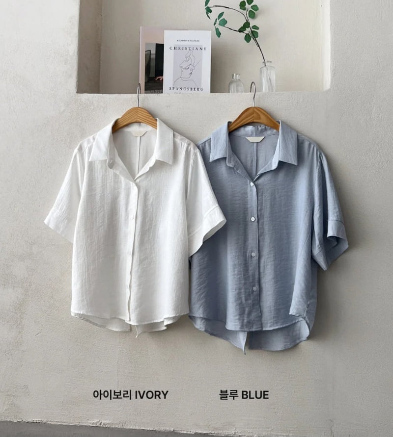 Mu - Korean Women Fashion - #momslook - Bee Linen Blouse Shirt - 8