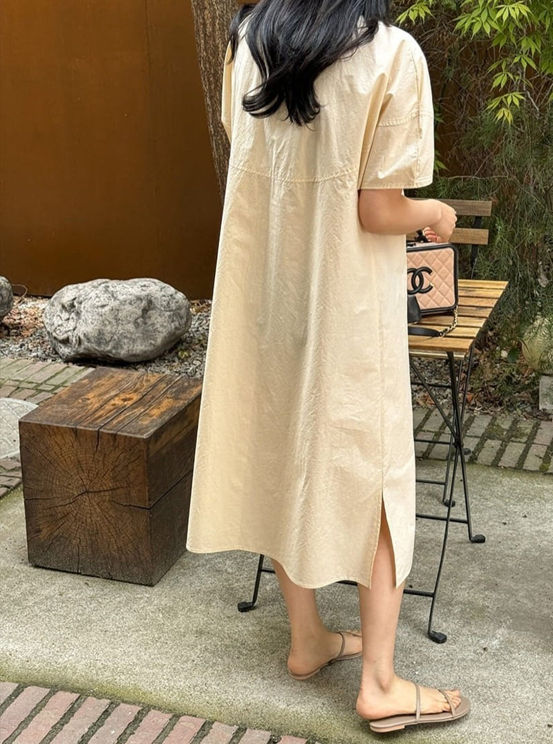 Mu - Korean Women Fashion - #momslook - Cafe One-piece - 2