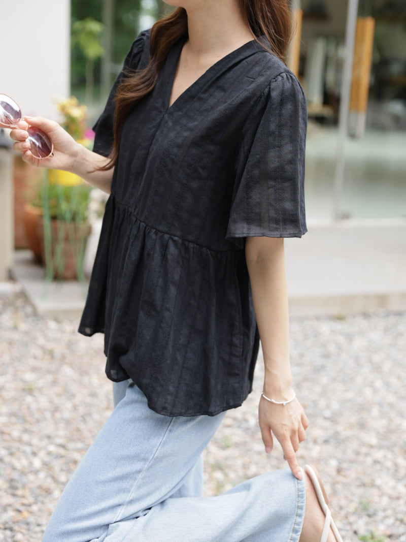 Mu - Korean Women Fashion - #momslook - Windy Blouse - 5