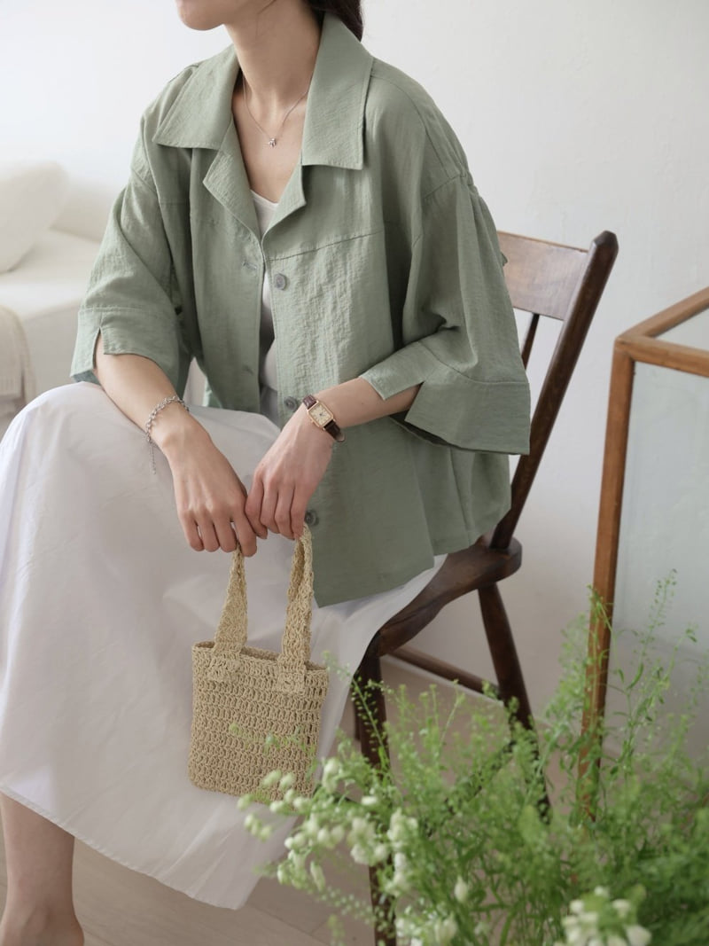 Mu - Korean Women Fashion - #restrostyle - Mot Linen Jacket Shirt - 10