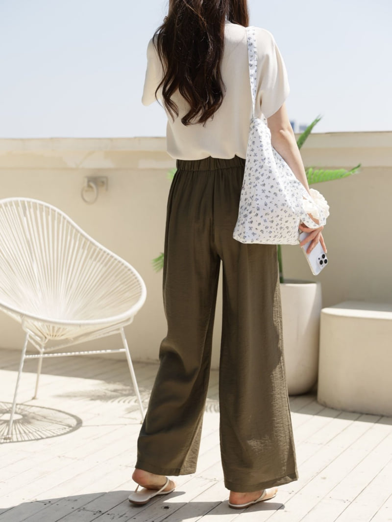 Mu - Korean Women Fashion - #restrostyle - Kong Linen Cool Pants - 5