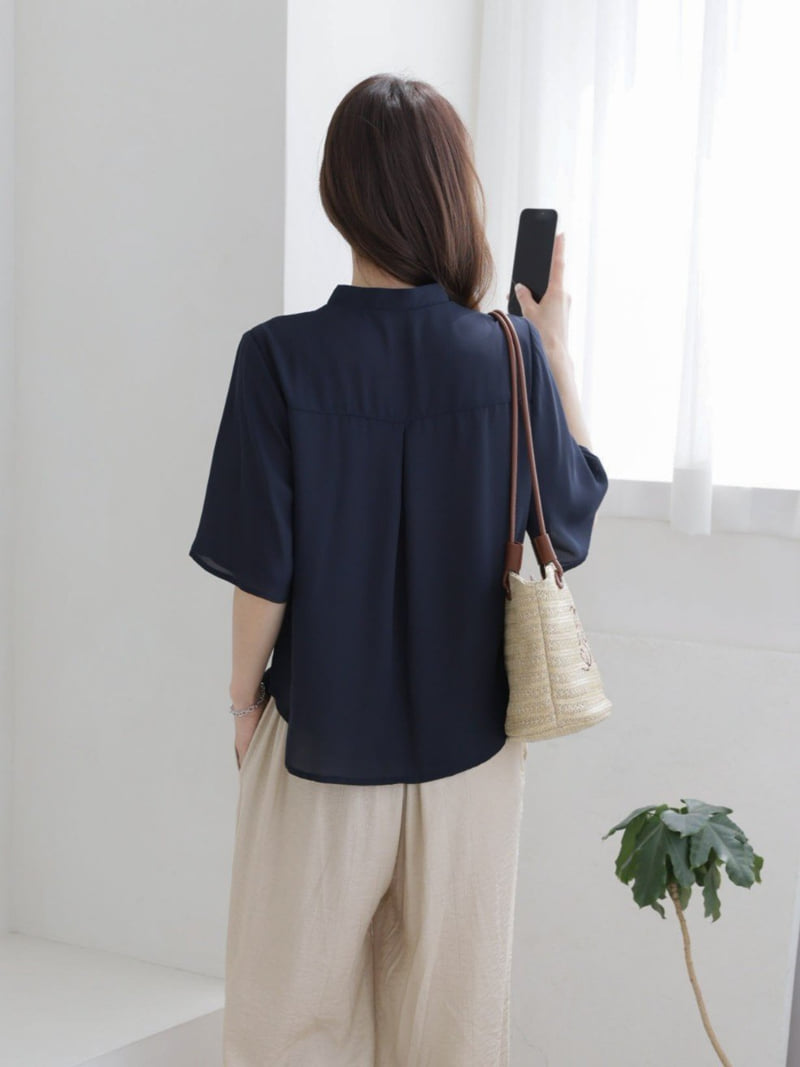 Mu - Korean Women Fashion - #restrostyle - Caddy Blouse - 3