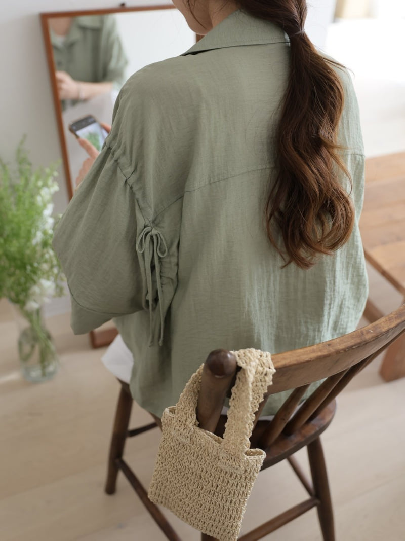 Mu - Korean Women Fashion - #shopsmall - Mot Linen Jacket Shirt - 12