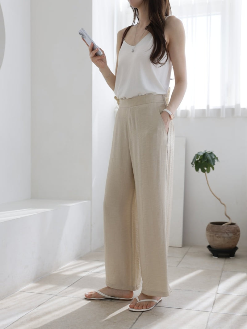 Mu - Korean Women Fashion - #thatsdarling - Kong Linen Cool Pants - 8