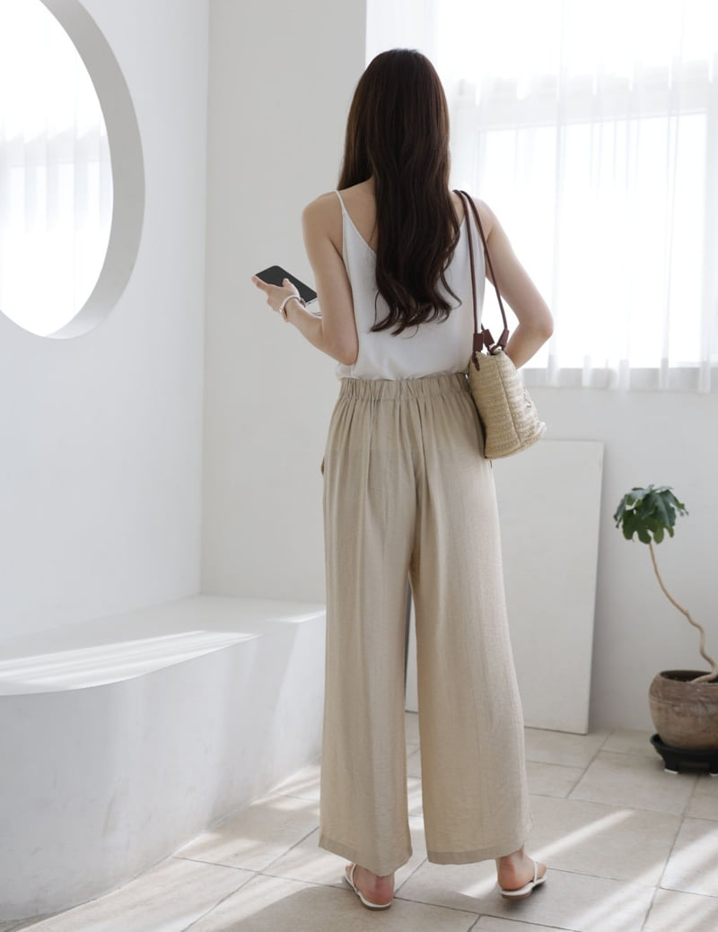 Mu - Korean Women Fashion - #thelittlethings - Kong Linen Cool Pants - 9