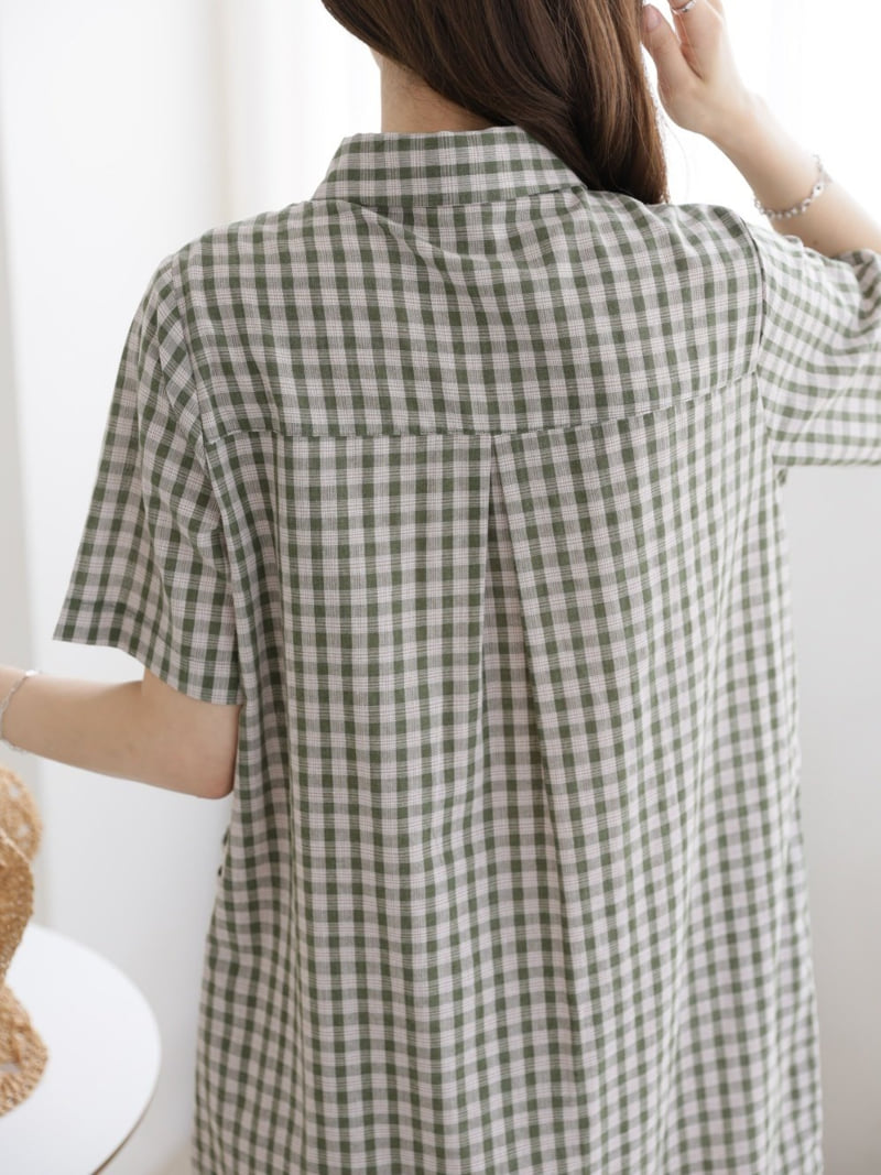 Mu - Korean Women Fashion - #vintageinspired - Tory Check One-piece - 11