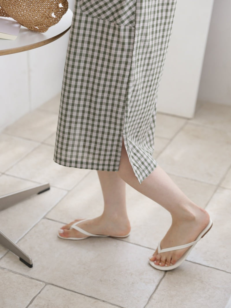 Mu - Korean Women Fashion - #vintagekidsstyle - Tory Check One-piece - 12