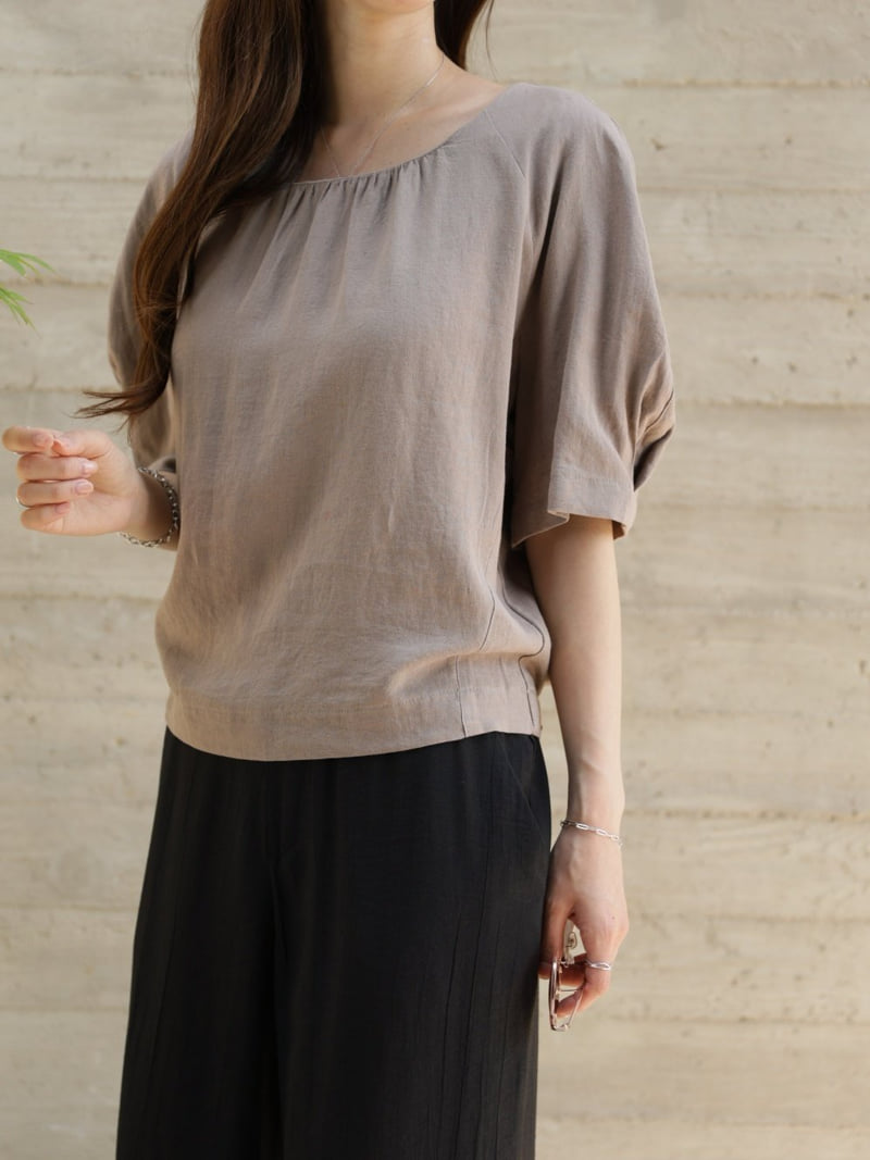 Mu - Korean Women Fashion - #vintagekidsstyle - Illang Linen Blouse - 9