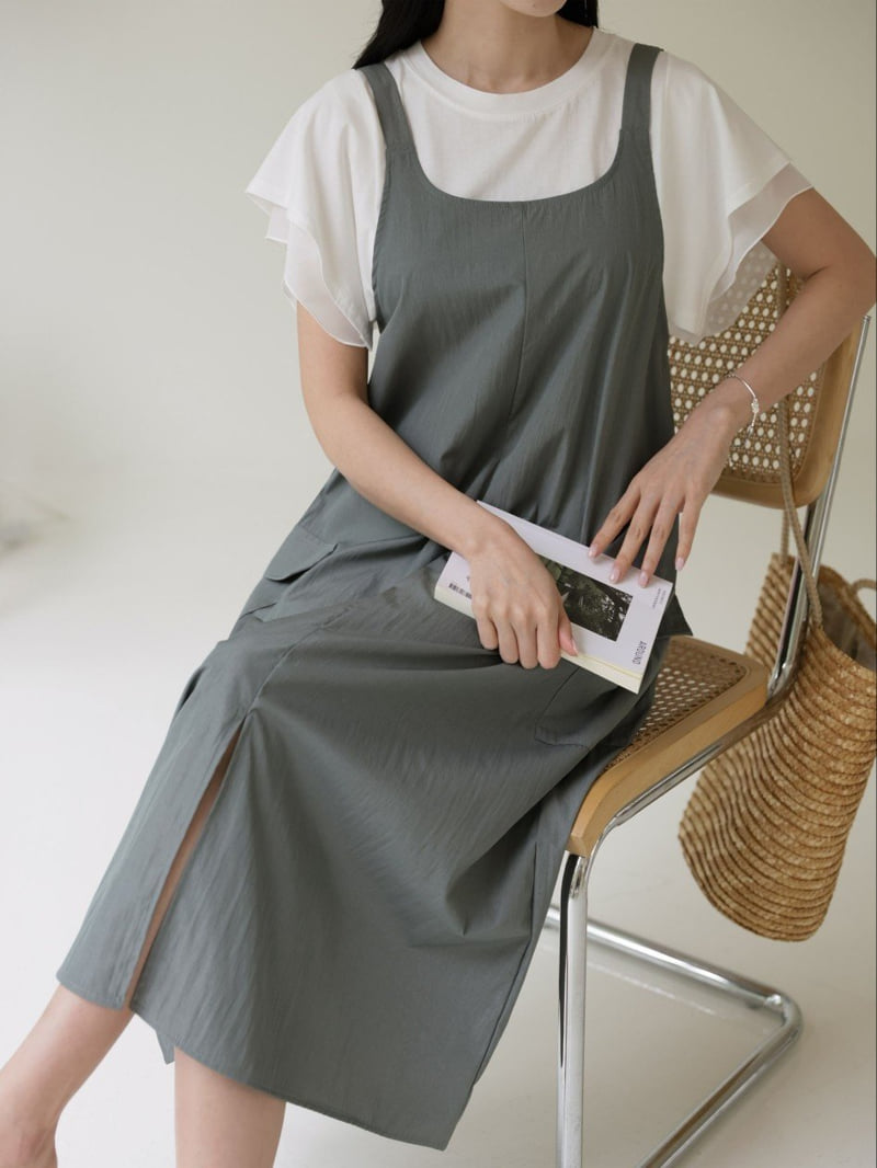 Mu - Korean Women Fashion - #momslook - Roll One-piece - 4