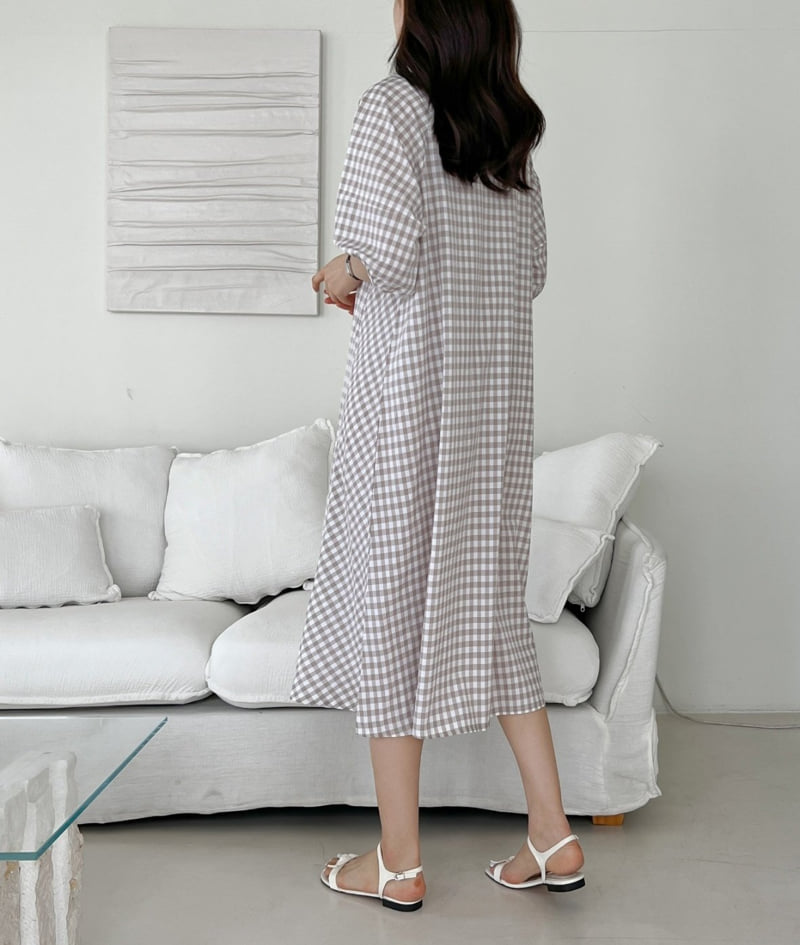 Mu - Korean Women Fashion - #momslook - Chess One-piece - 4