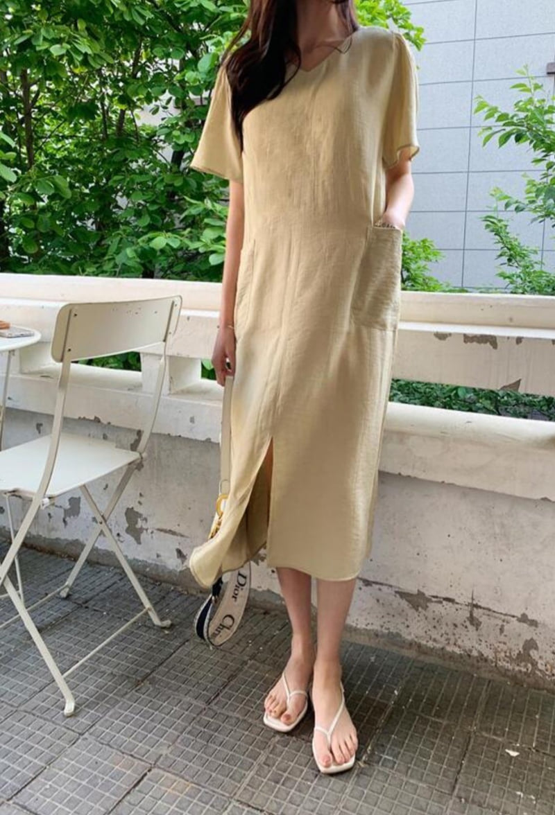 Mu - Korean Women Fashion - #womensfashion - Dongmi Linen One-piece