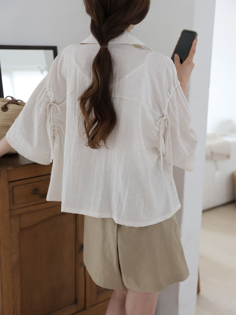 Mu - Korean Women Fashion - #womensfashion - Mot Linen Jacket Shirt - 2