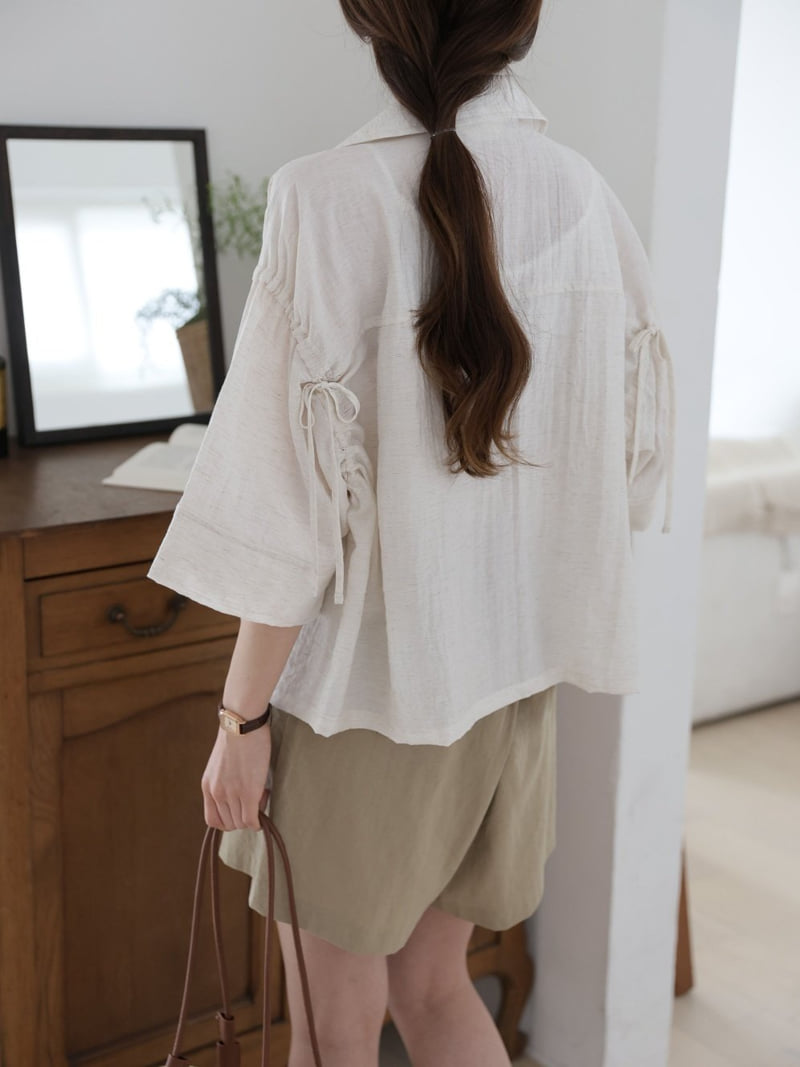 Mu - Korean Women Fashion - #womensfashion - Mot Linen Jacket Shirt - 6