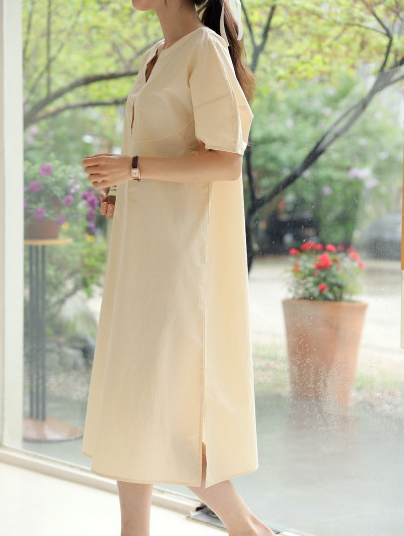 Mu - Korean Women Fashion - #womensfashion - Cafe One-piece - 7