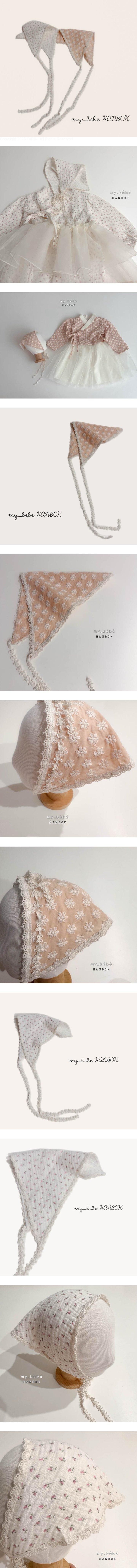 My Bebe - Korean Baby Fashion - #onlinebabyshop - Salang Kerchief Apricot