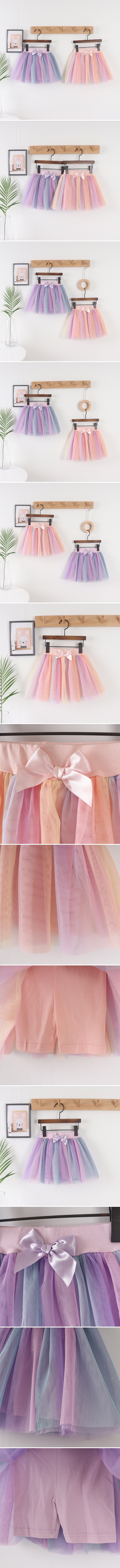 New Pierrot - Korean Children Fashion - #childofig - Summer Rainbow Skirted Leggings