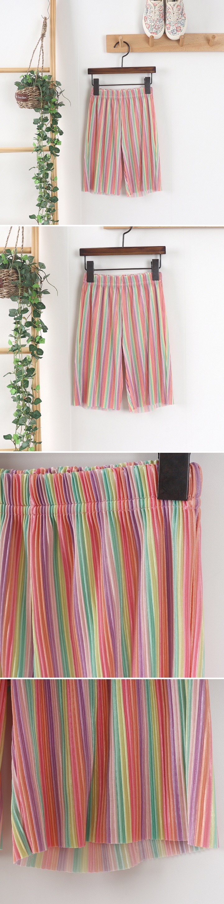 New Pierrot - Korean Children Fashion - #discoveringself - Rainbow Pleated Pants
