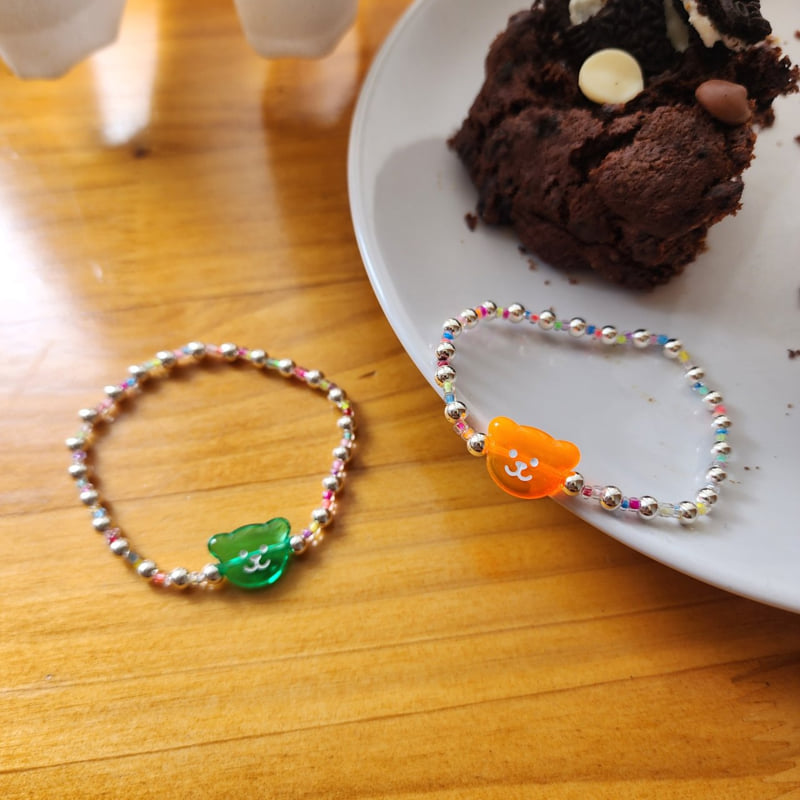 Newerly - Korean Women Fashion - #womensfashion - 92.5 Silver Ball Mini Bear - 4