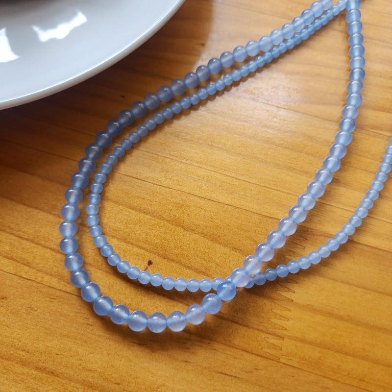 Newerly - Korean Women Fashion - #momslook - White Jade Beads Necklace - 6