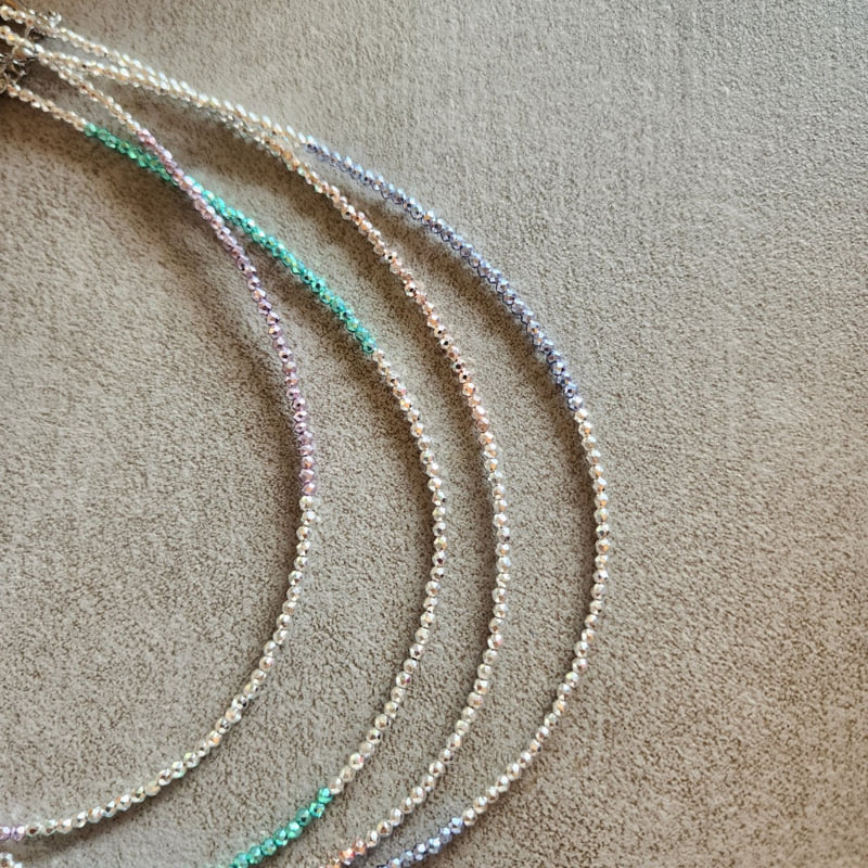 Newerly - Korean Women Fashion - #momslook - Shining Silver Beads Necklace - 6