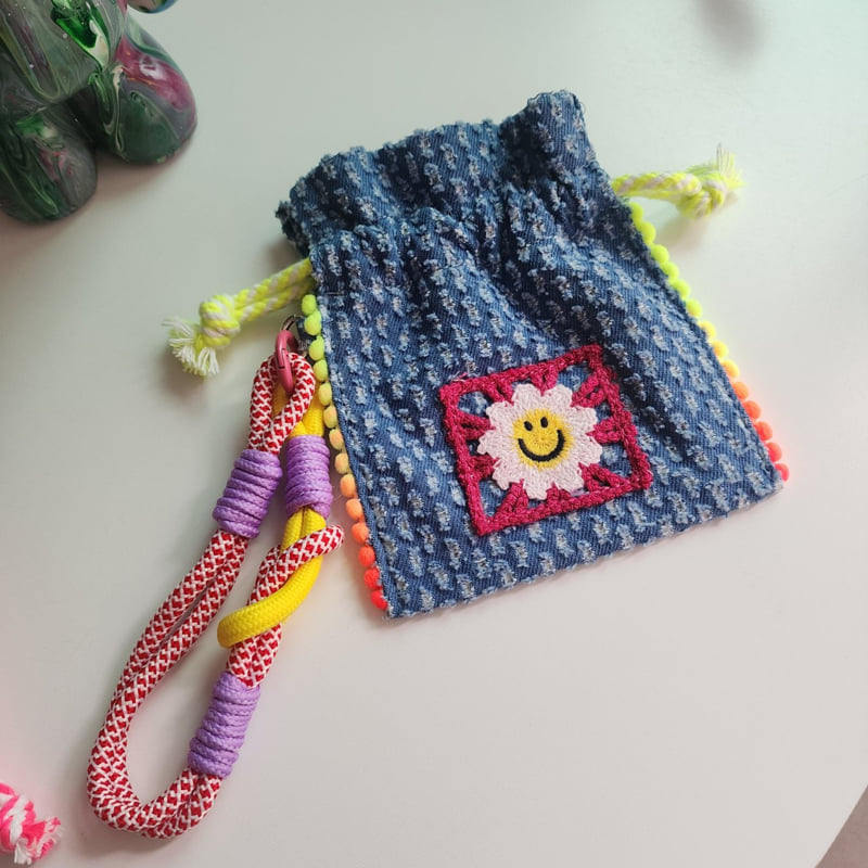 Newerly - Korean Women Fashion - #romanticstyle - Denim Pouch Bag Strap - 4