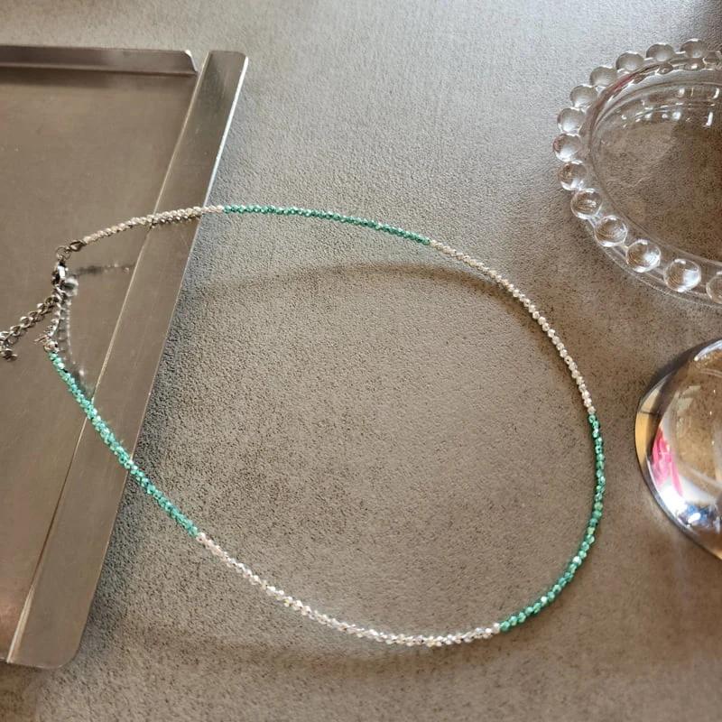 Newerly - Korean Women Fashion - #shopsmall - Shining Silver Beads Necklace - 4