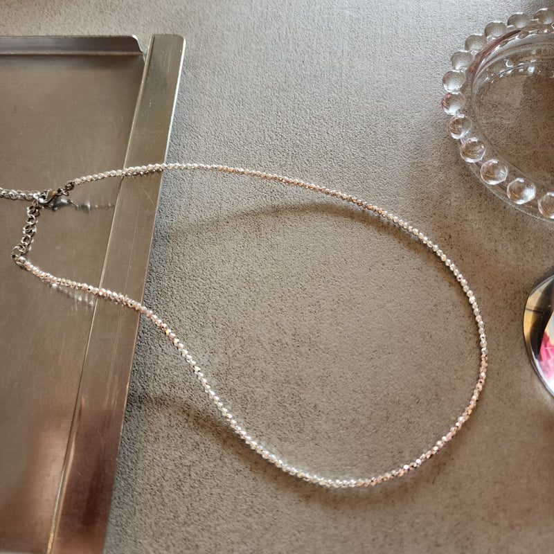 Newerly - Korean Women Fashion - #thelittlethings - Shining Silver Beads Necklace - 5