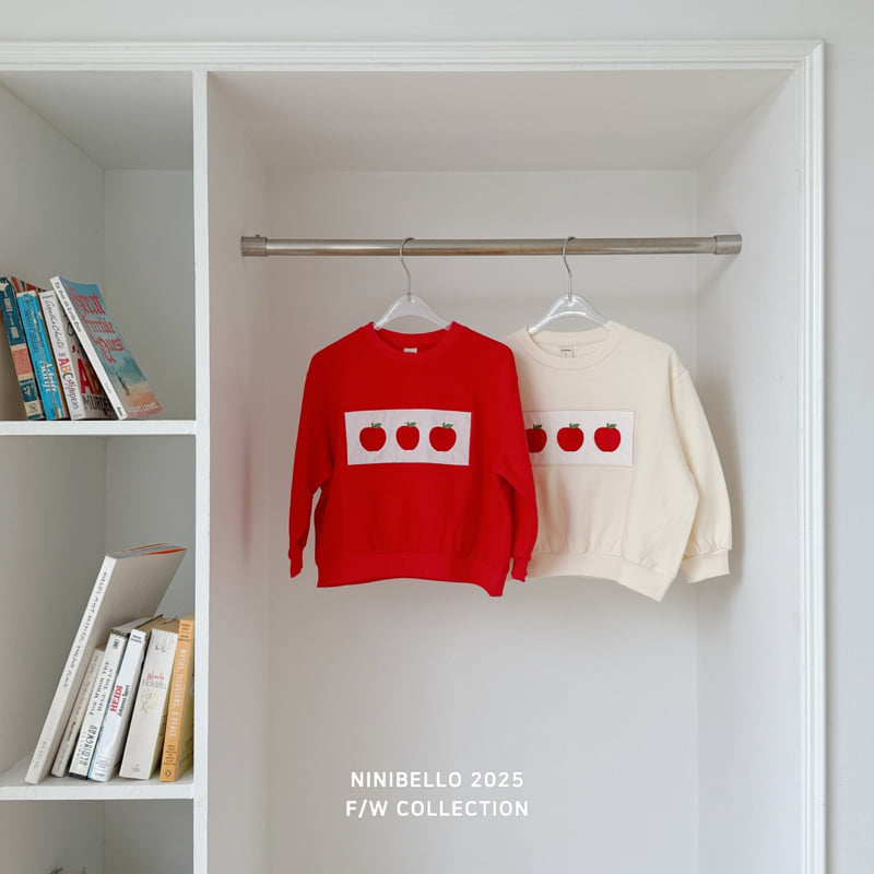 Ninibello - Korean Baby Fashion - #babyboutique - Apple Patch Sweatshirt - 7