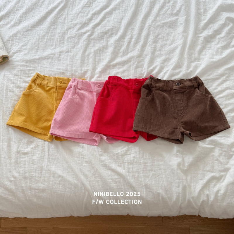 Ninibello - Korean Baby Fashion - #babyboutique - Peekaboo Corduroy Pants