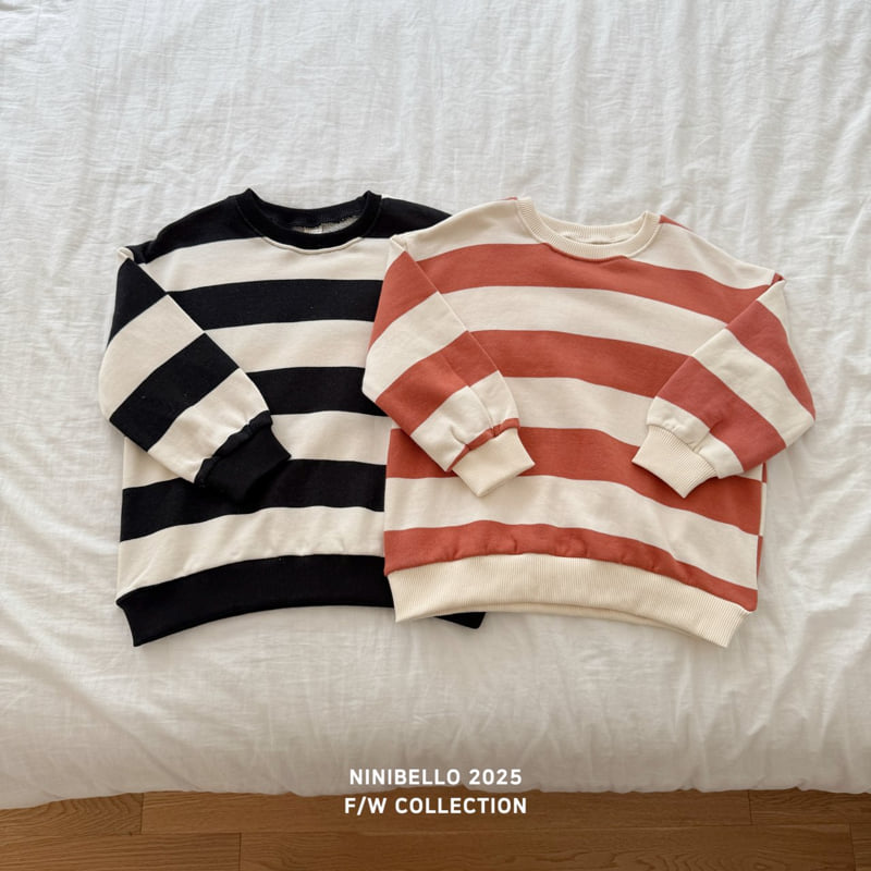 Ninibello - Korean Baby Fashion - #babyboutiqueclothing - Buddy Stripe Sweatshirt - 9