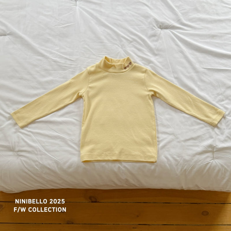 Ninibello - Korean Baby Fashion - #babyboutiqueclothing - Heart Color Turtleneck Tee - 9