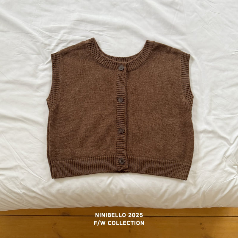 Ninibello - Korean Baby Fashion - #babyboutiqueclothing - Bear Punching Knit Vest - 9