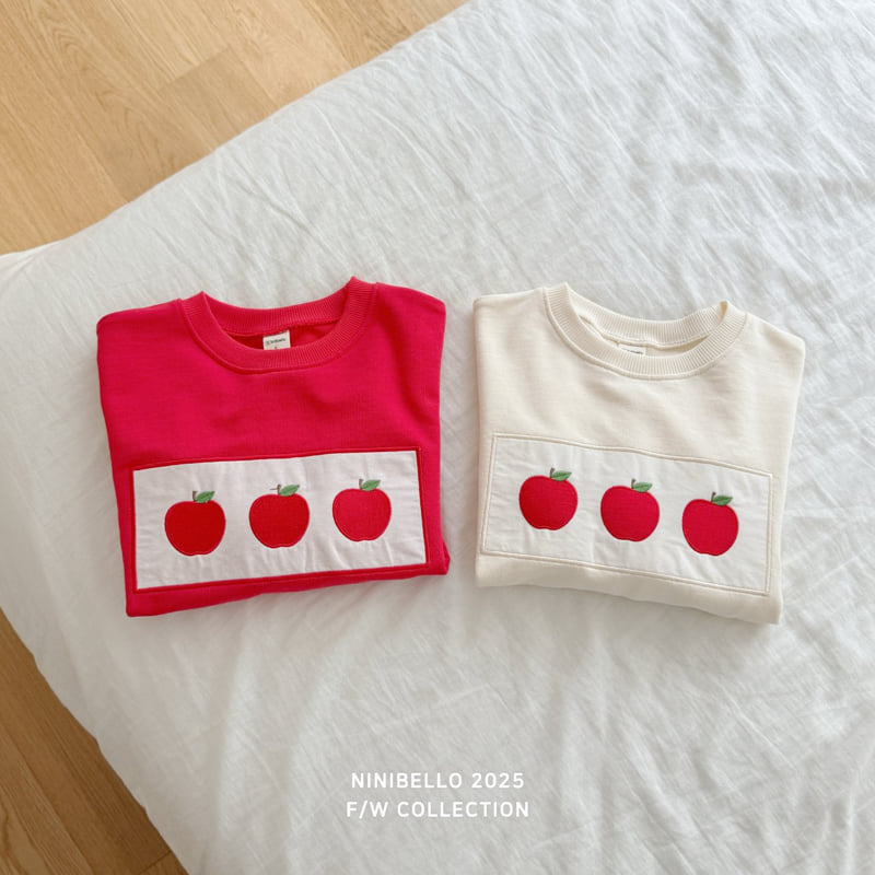 Ninibello - Korean Baby Fashion - #babyclothing - Apple Patch Sweatshirt - 9
