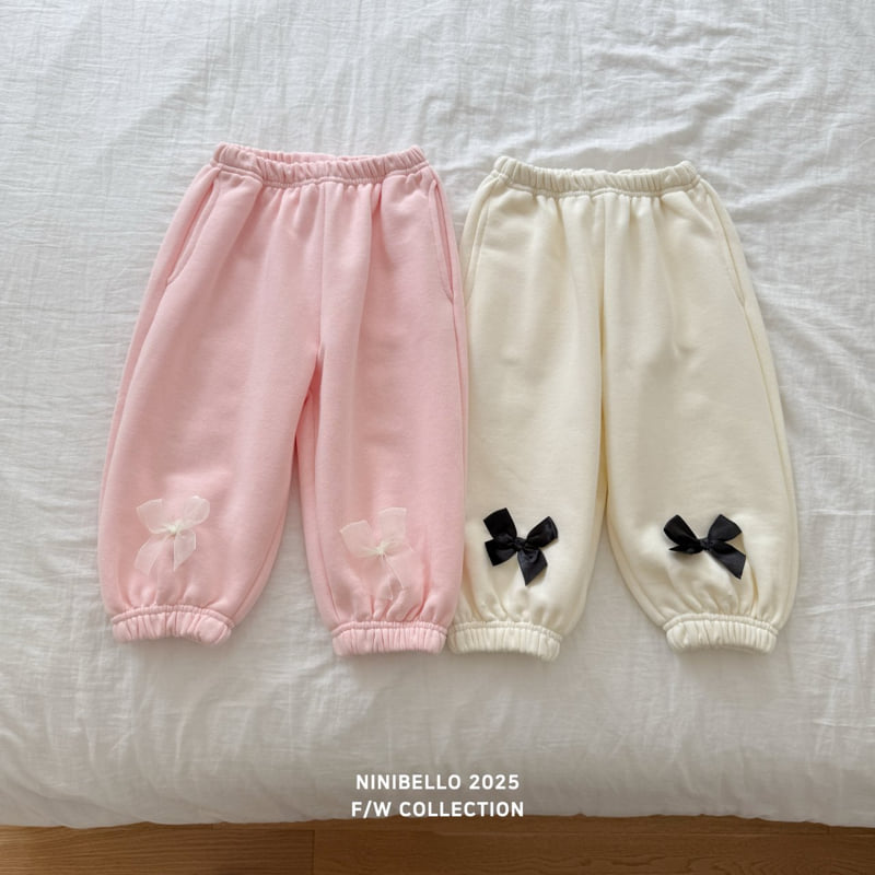 Ninibello - Korean Baby Fashion - #babyclothing - Lulu Ribbon Jogger Pants