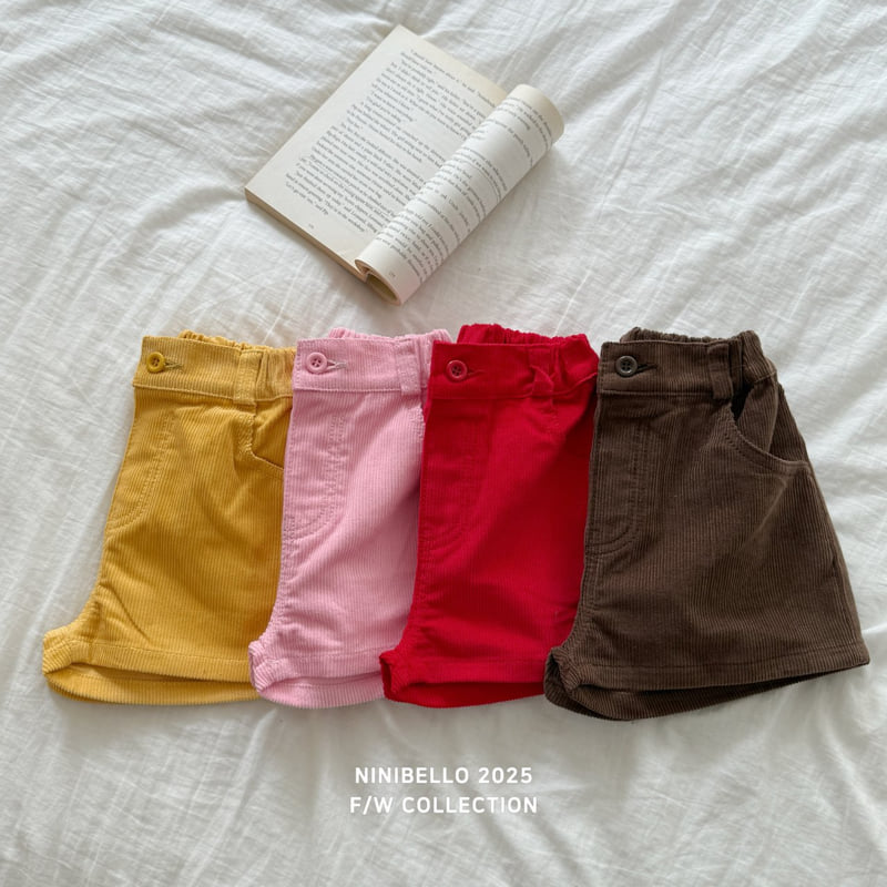 Ninibello - Korean Baby Fashion - #babyclothing - Peekaboo Corduroy Pants - 3