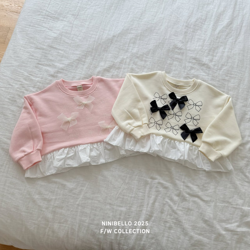 Ninibello - Korean Baby Fashion - #babyfashion - Lulu Ribbon Sweatshirt