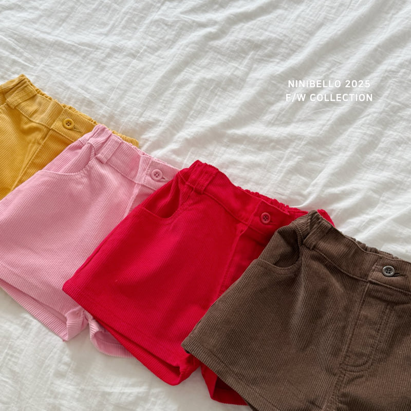 Ninibello - Korean Baby Fashion - #babyclothing - Peekaboo Corduroy Pants - 4