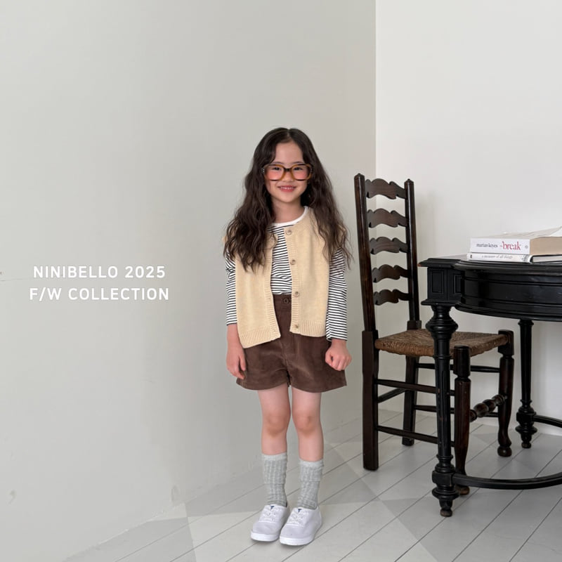 Ninibello - Korean Baby Fashion - #babyfashion - Bear Punching Knit Vest - 11