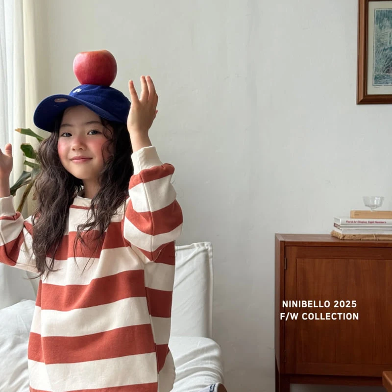 Ninibello - Korean Baby Fashion - #babyfever - Buddy Stripe Sweatshirt - 12