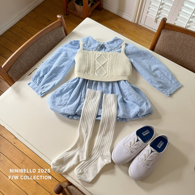 Ninibello - Korean Baby Fashion - #babyfever - Melon Knit Bustier - 9