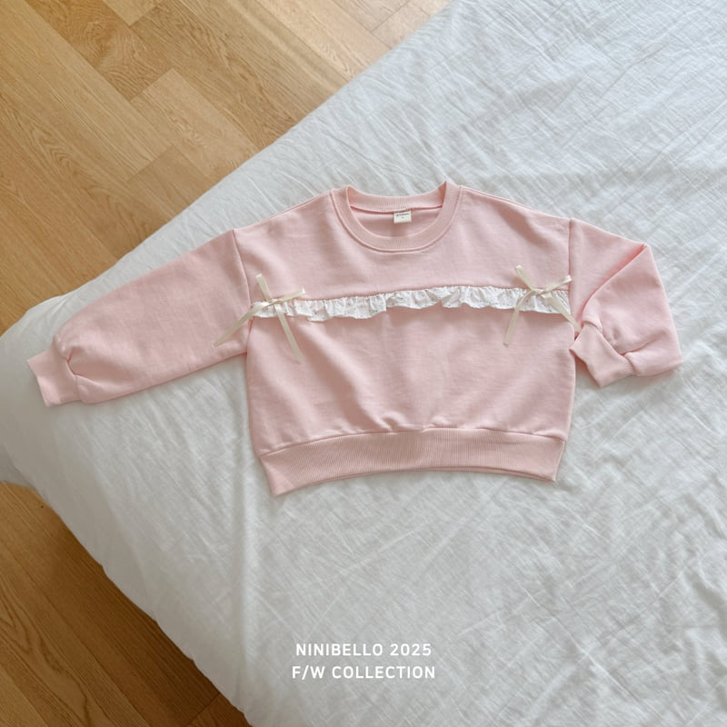 Ninibello - Korean Baby Fashion - #babyfever - Frill-up Ribbon Sweatshirt - 4