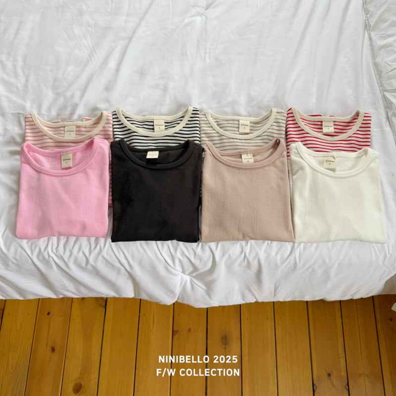Ninibello - Korean Baby Fashion - #babygirlfashion - Autumn Basic Tee Set