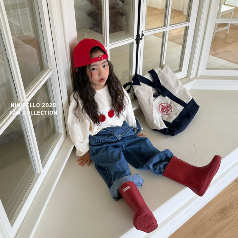 Ninibello - Korean Baby Fashion - #babygirlfashion - Apple Patch Sweatshirt - 12