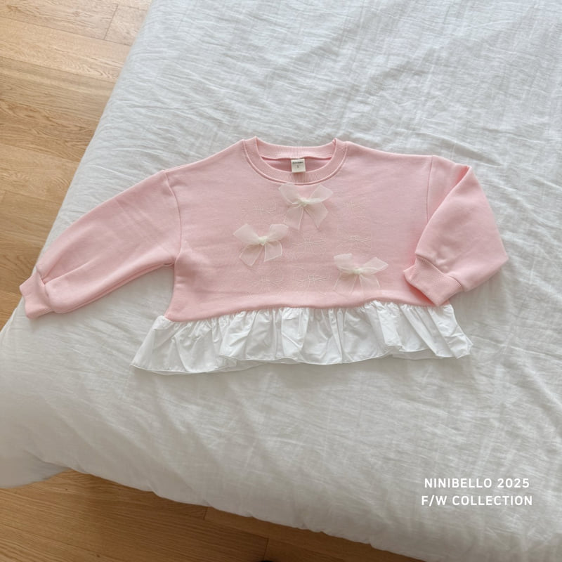 Ninibello - Korean Baby Fashion - #babygirlfashion - Lulu Ribbon Sweatshirt - 3