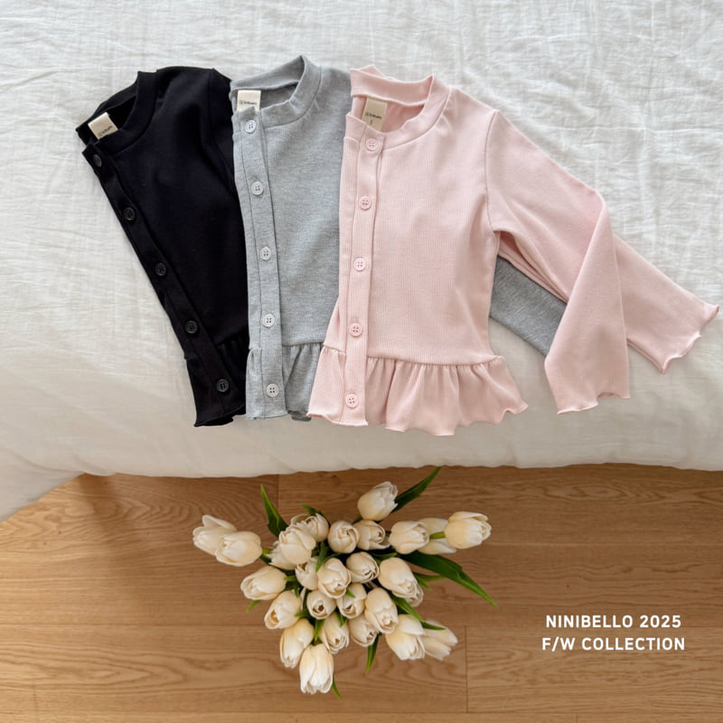 Ninibello - Korean Baby Fashion - #babygirlfashion - Momo Frill Cardigan